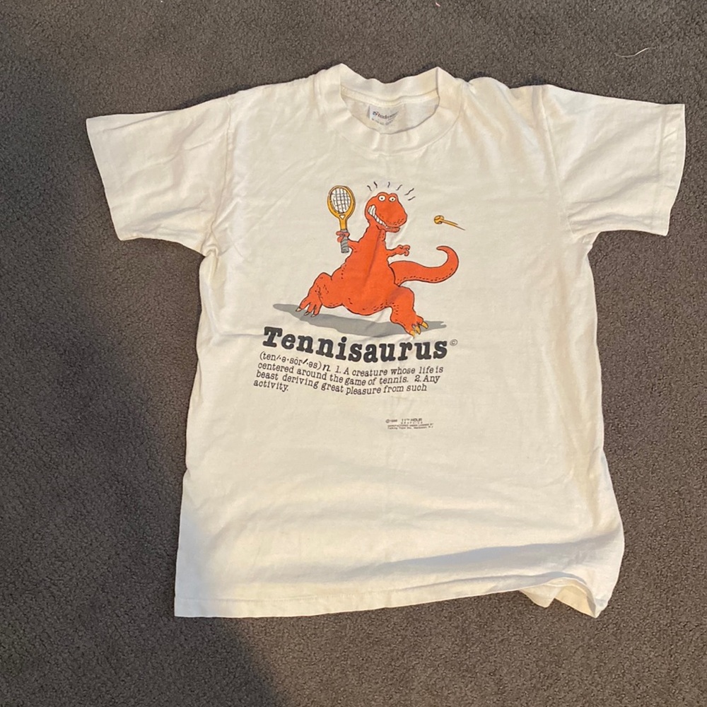 tennisaurus vintage shirt